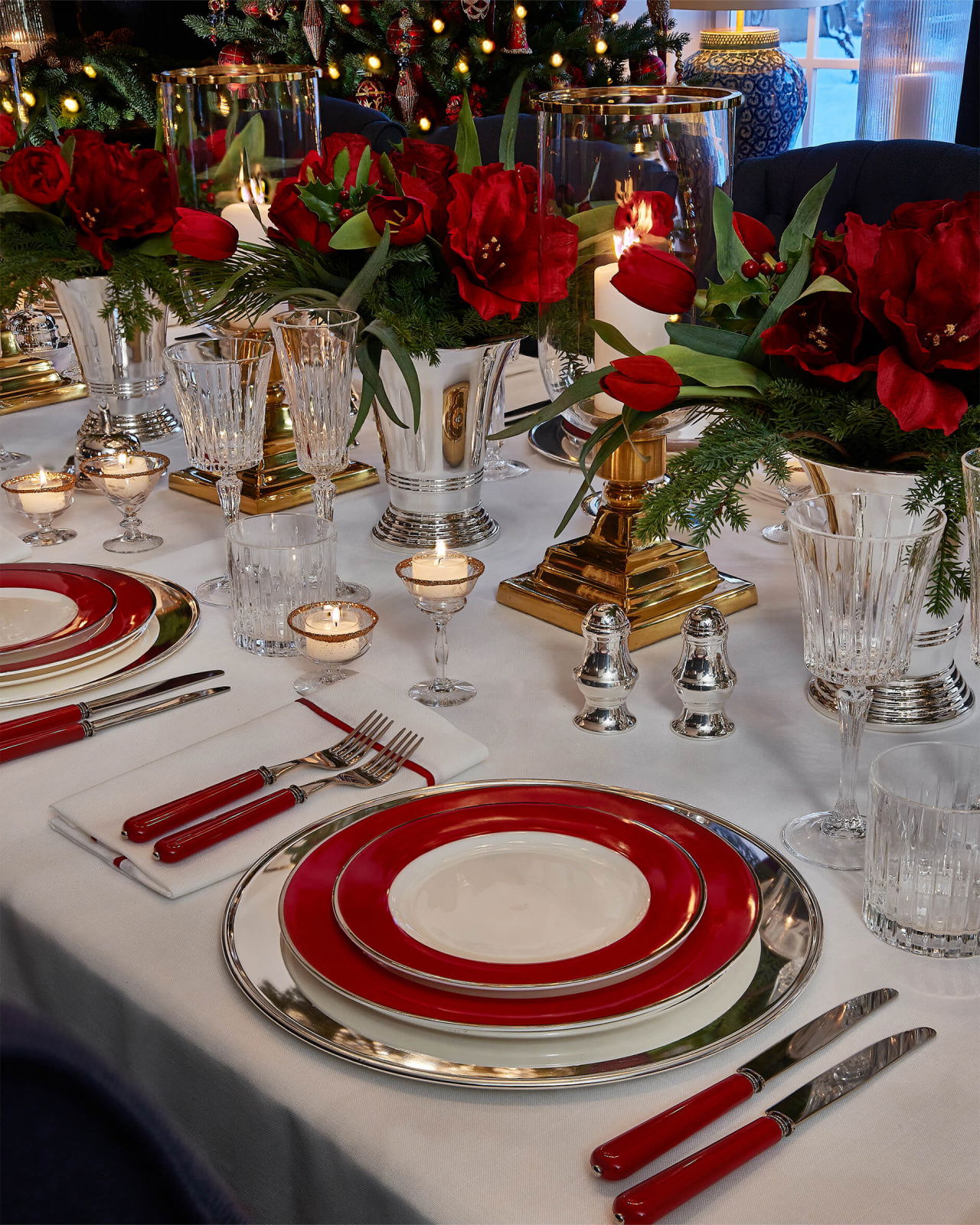 Audley Deep Red Dinner Plate 6-pack