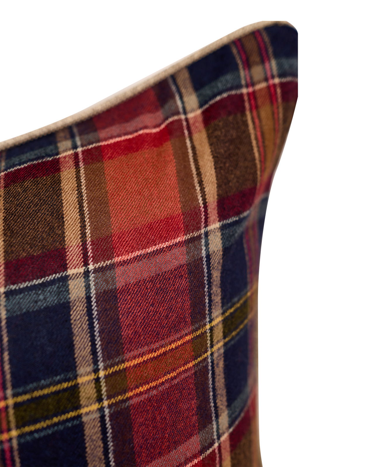 Ian Plaid Cushion Cover Balmoral Red