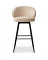 Camerota Bar Stool Sabino Beige/Walnut