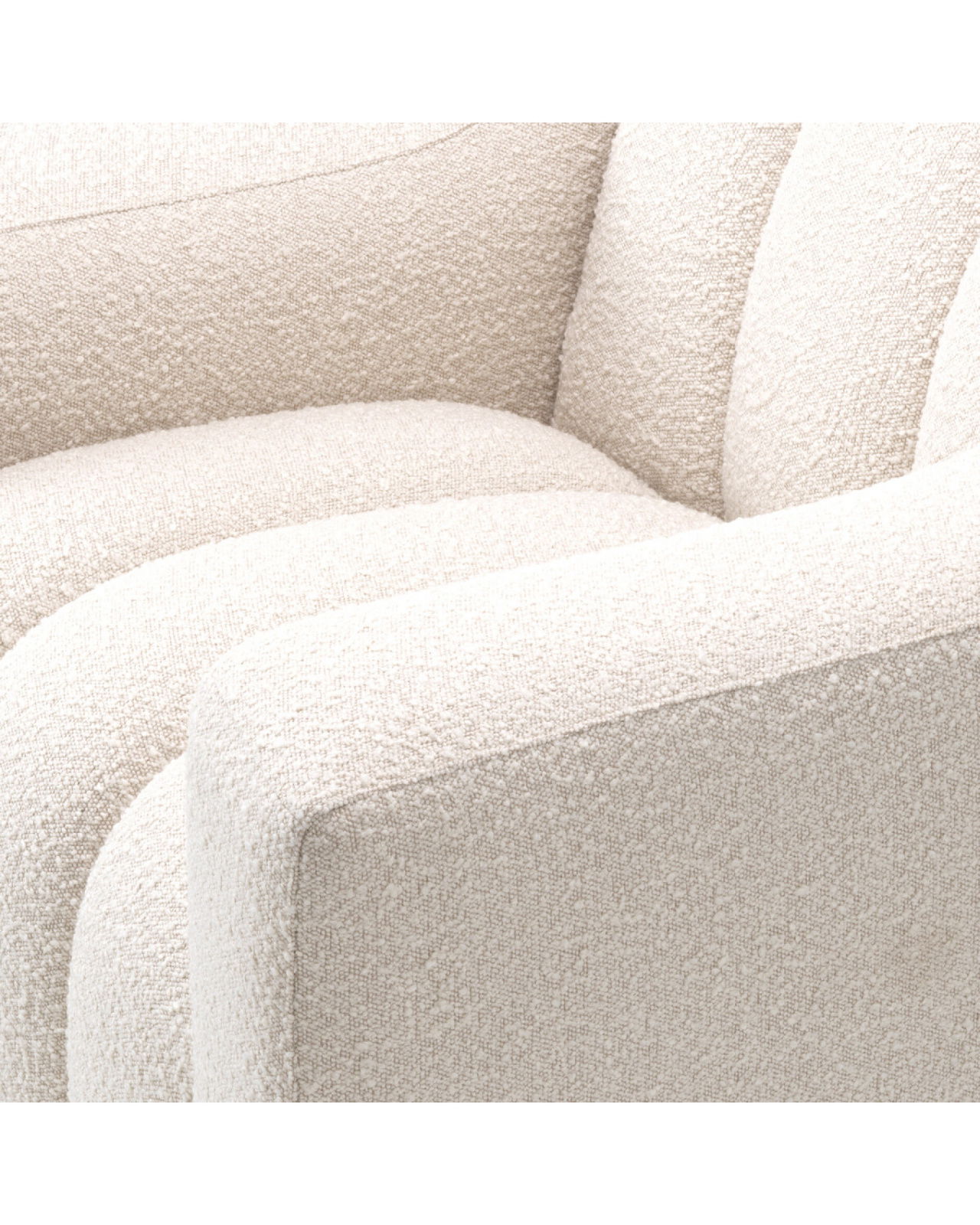 Kelly fauteuil bouclé cream