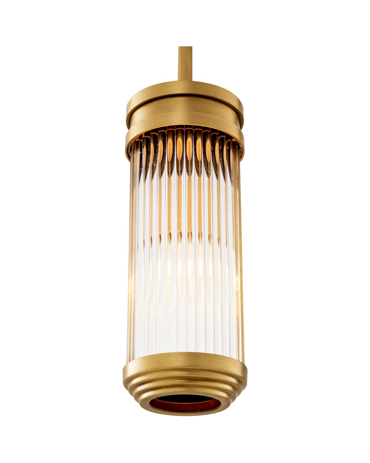 Rousseau taklampa antique brass