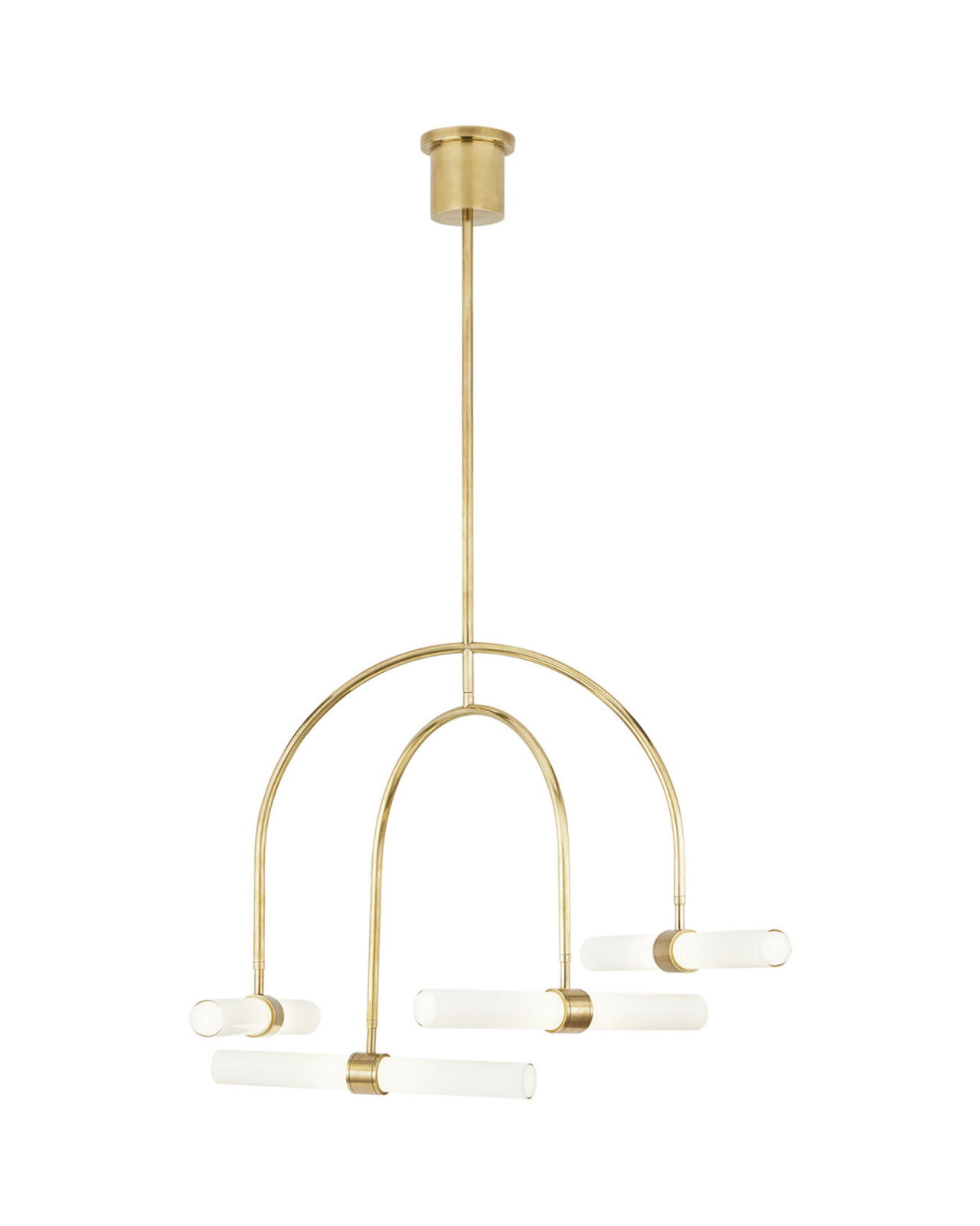 Calumn 4-Light Chandelier Natural Brass