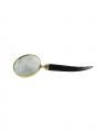 Horn magnifying glass black