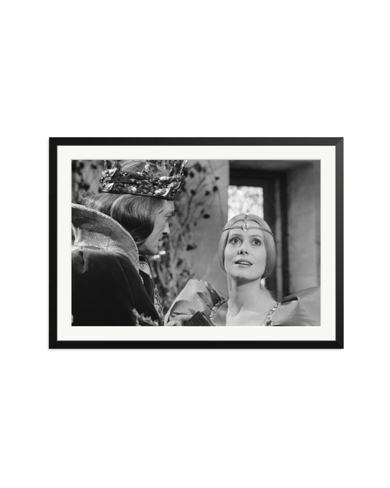 Marais and Deneuve on Set of Peau d'Ane Black / XXL