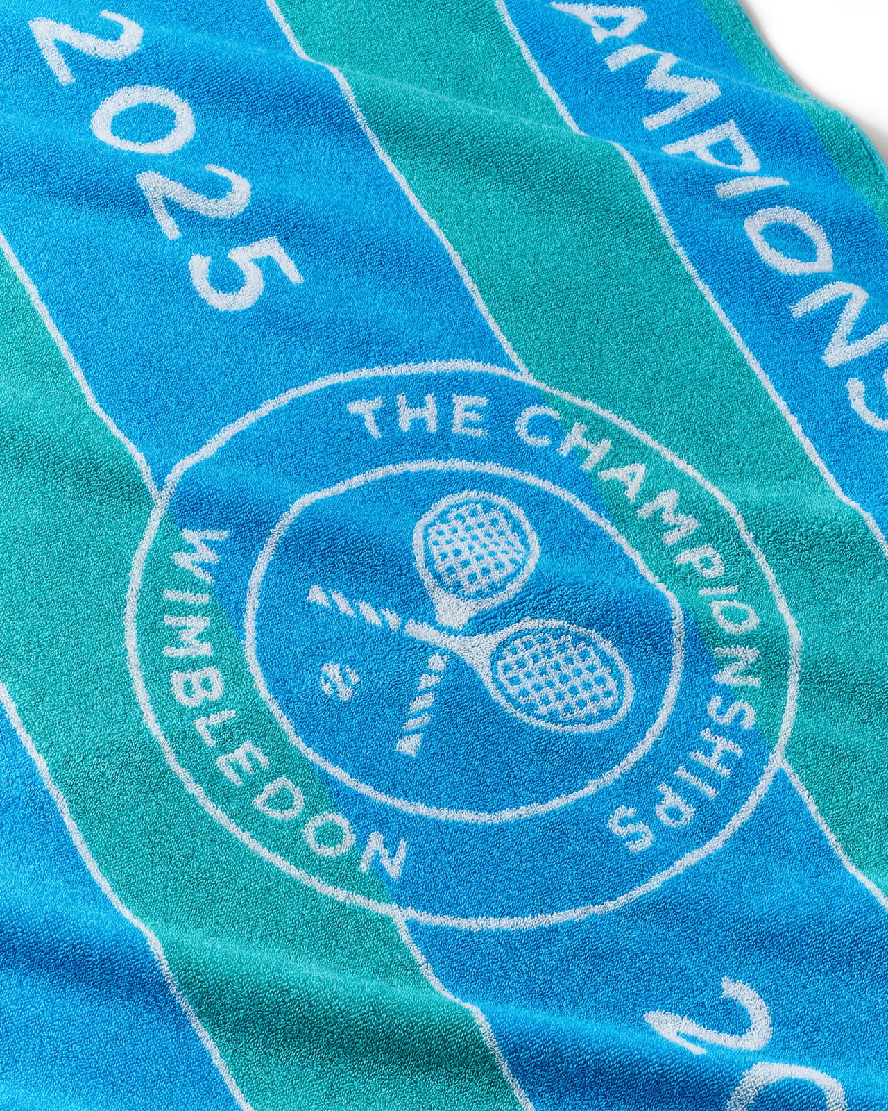 Wimbledon 2025 Championship handduk blå/grön