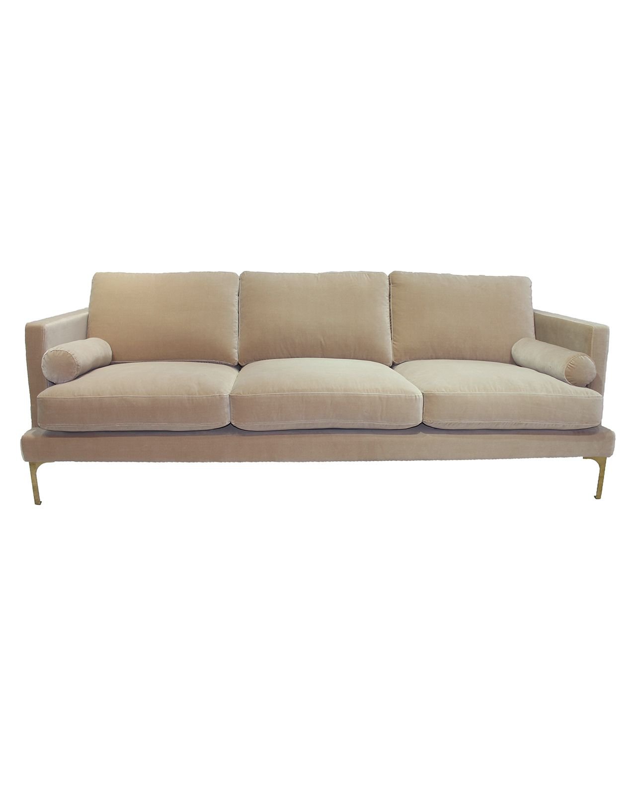 Bonham soffa 3-sits ivory/mässing