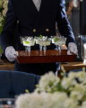 Kensington serveringsbrett, skinn