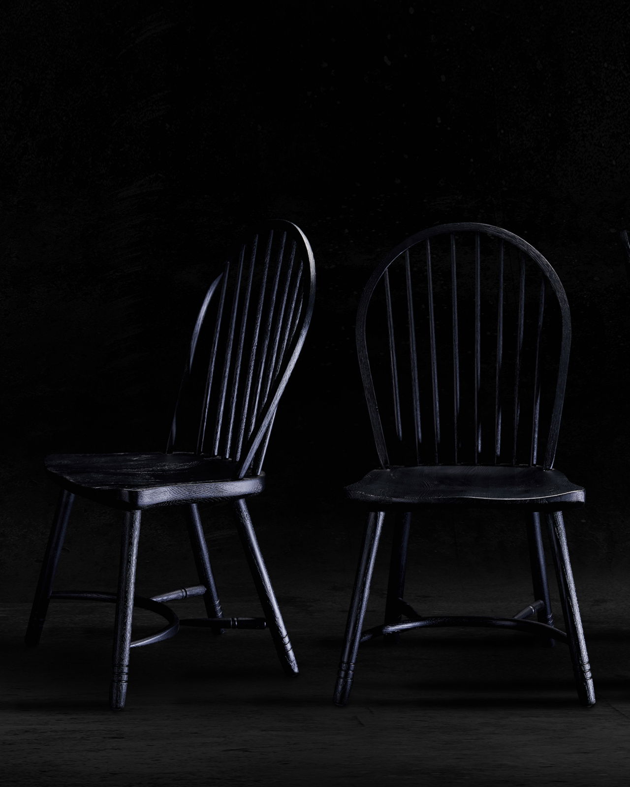 Newport Windsor pinnstol svart