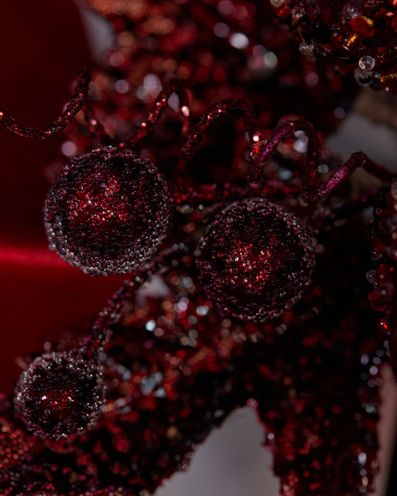 Acorn koristeoksa viininpunainen