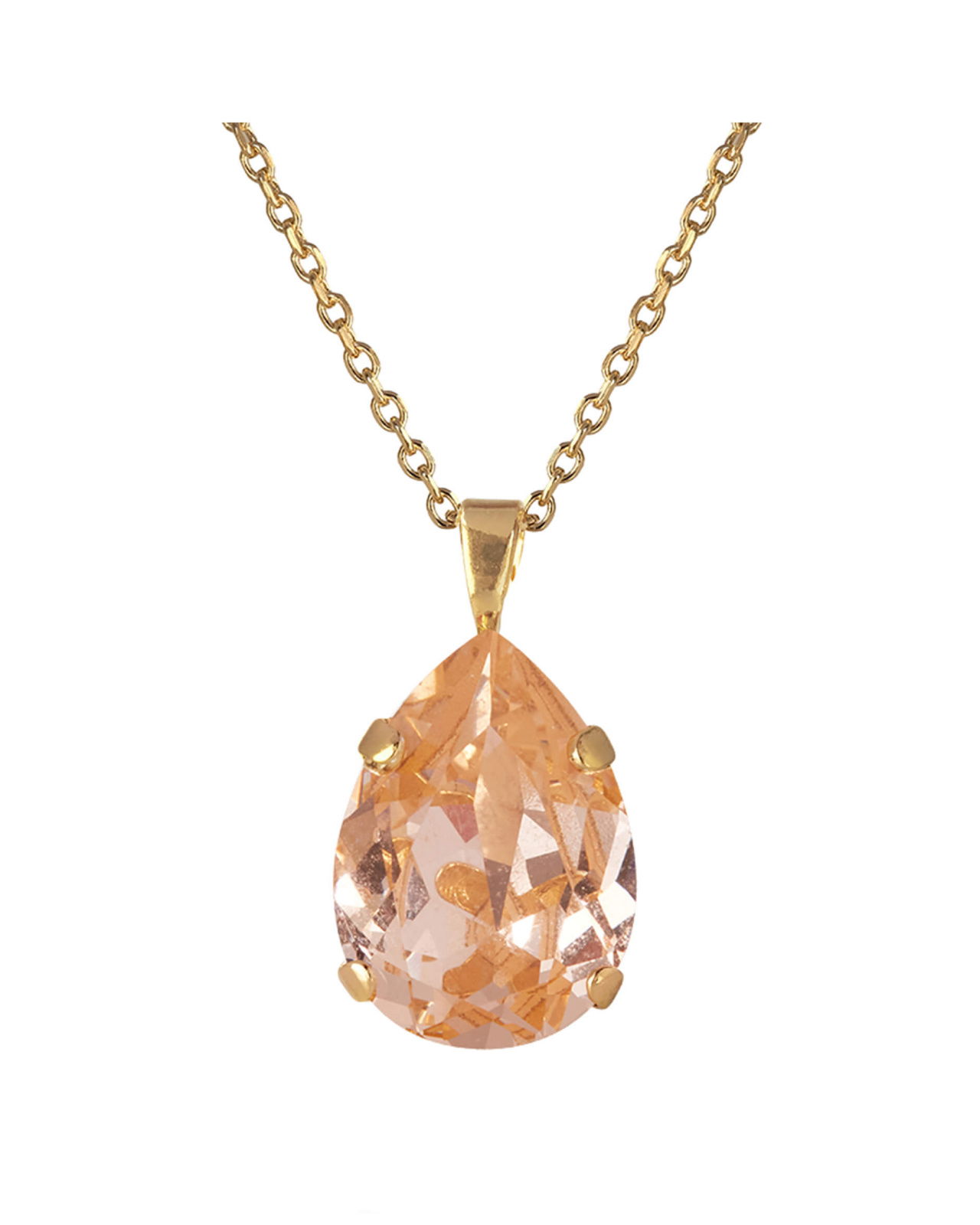 Mini Drop halsband light peach