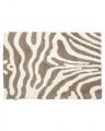 Zebra badkamerkleed taupe/wit