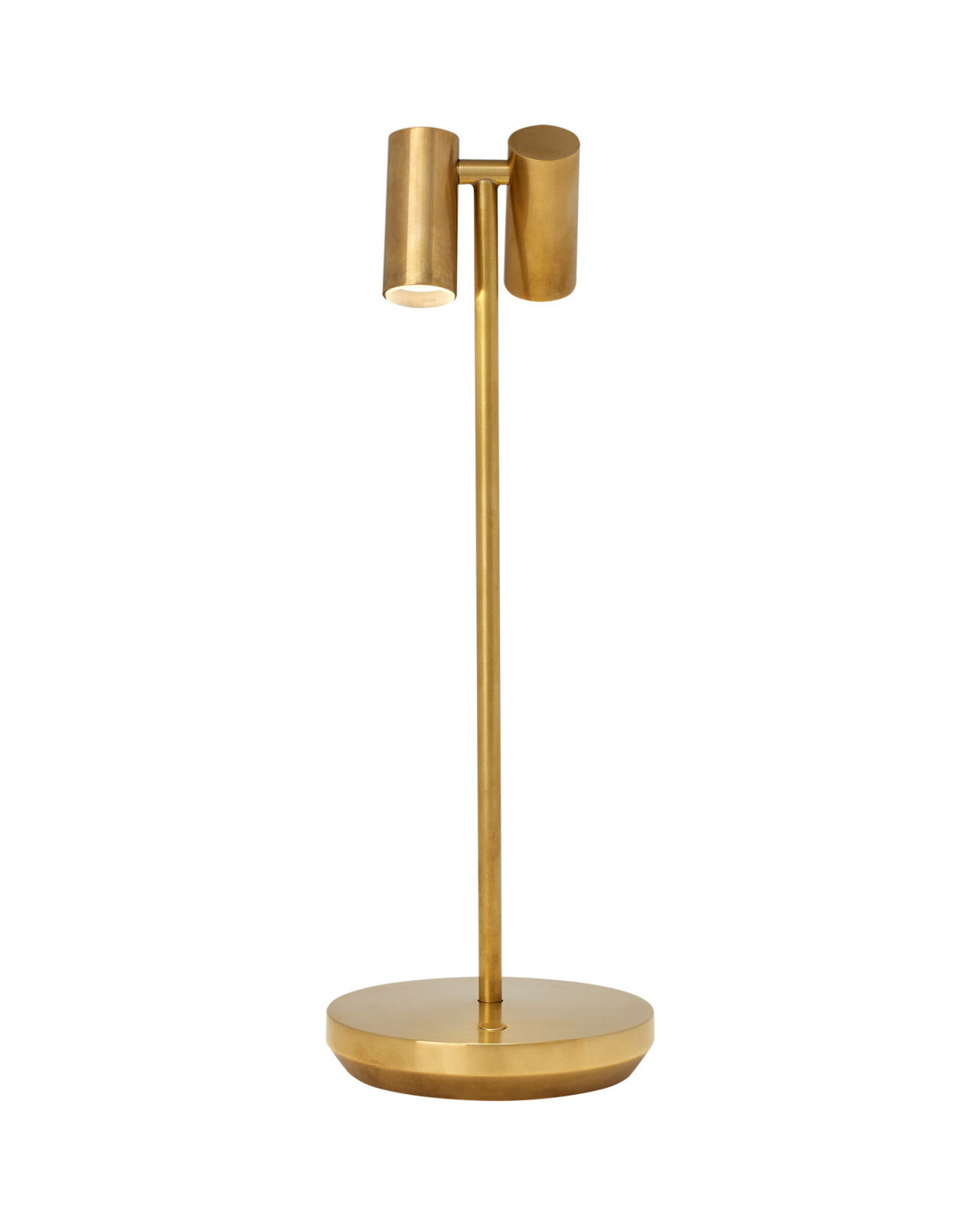 Doppia Accent Rechargeable Table Lamp Brass