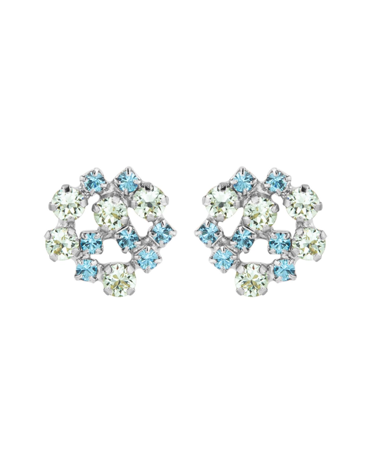 Kassandra earrings blue combo rhodium
