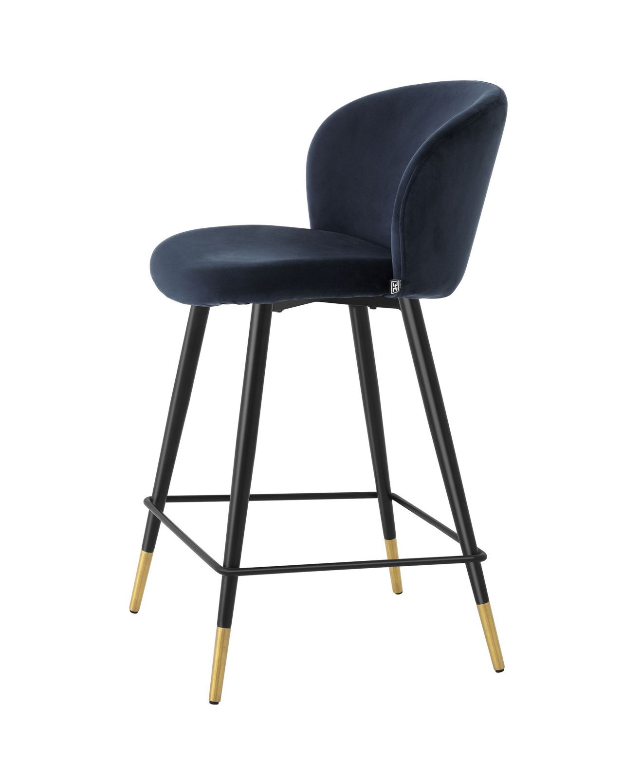 Volante barstol savona midnight blue velvet