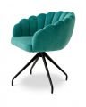 Luzern dining chair savona turquoise velvet