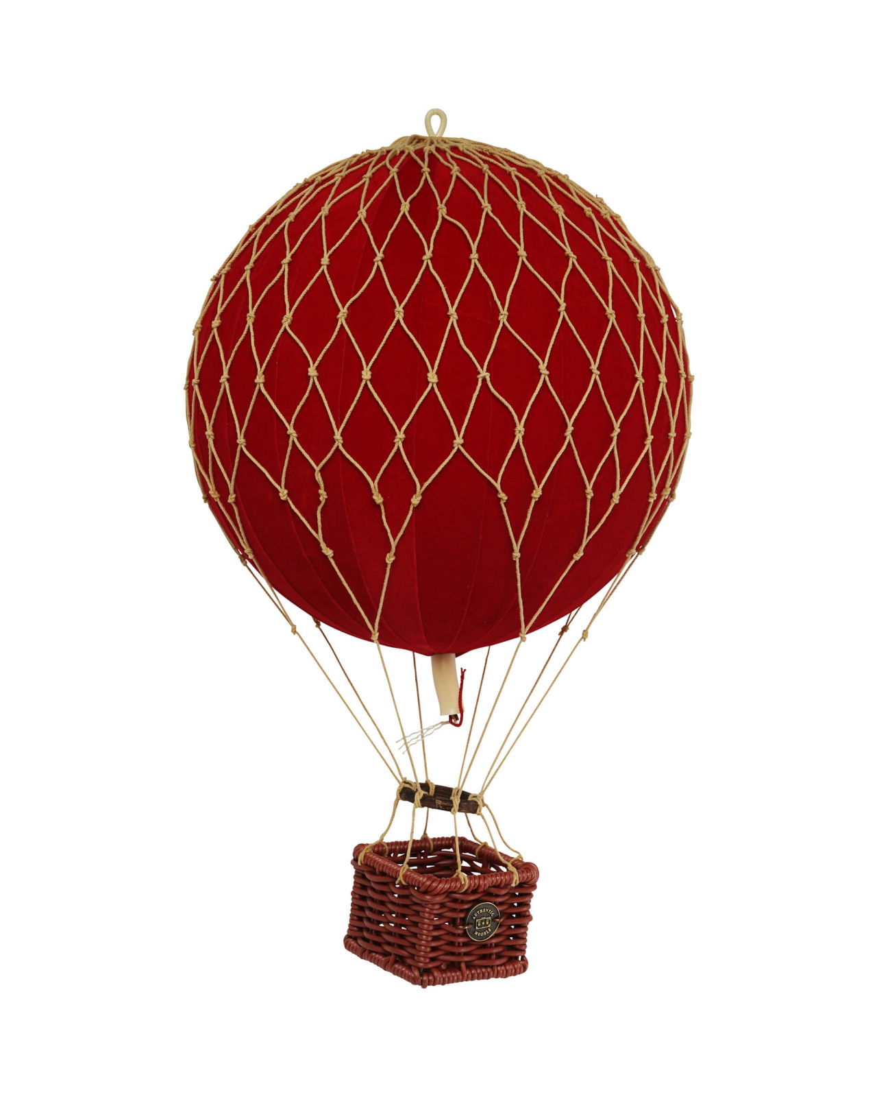 Travels Light Hot Air Balloon Velvet Red