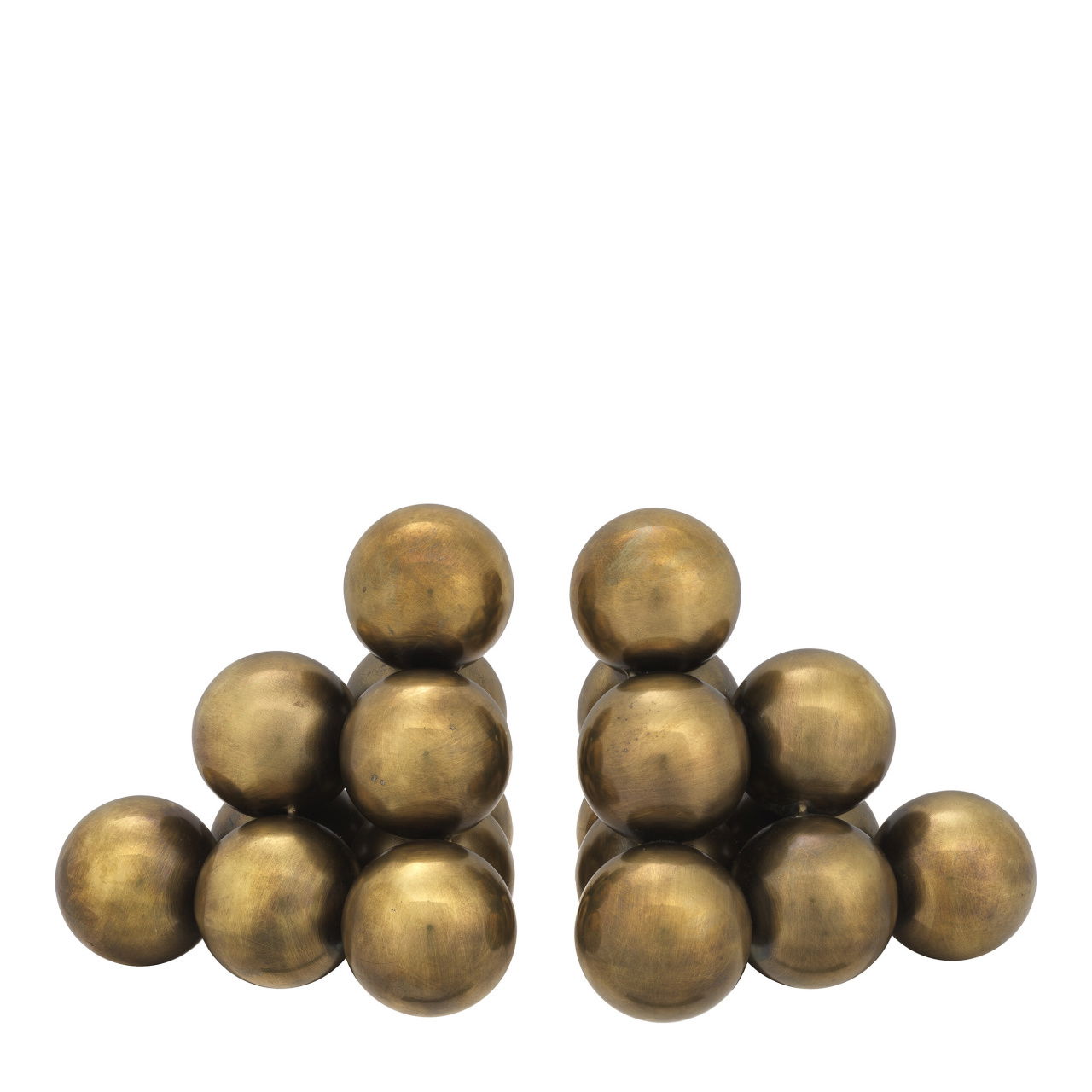 Carioca bokstöd vintage mässing 2-pack