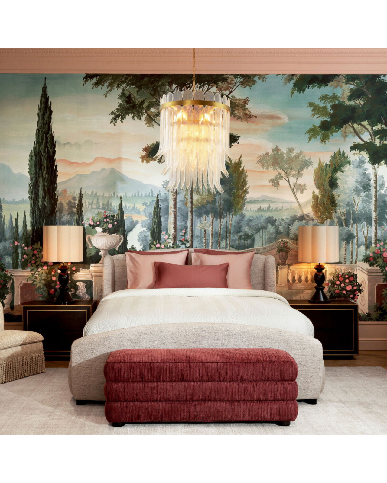 Erika kroonluchter antiek messing