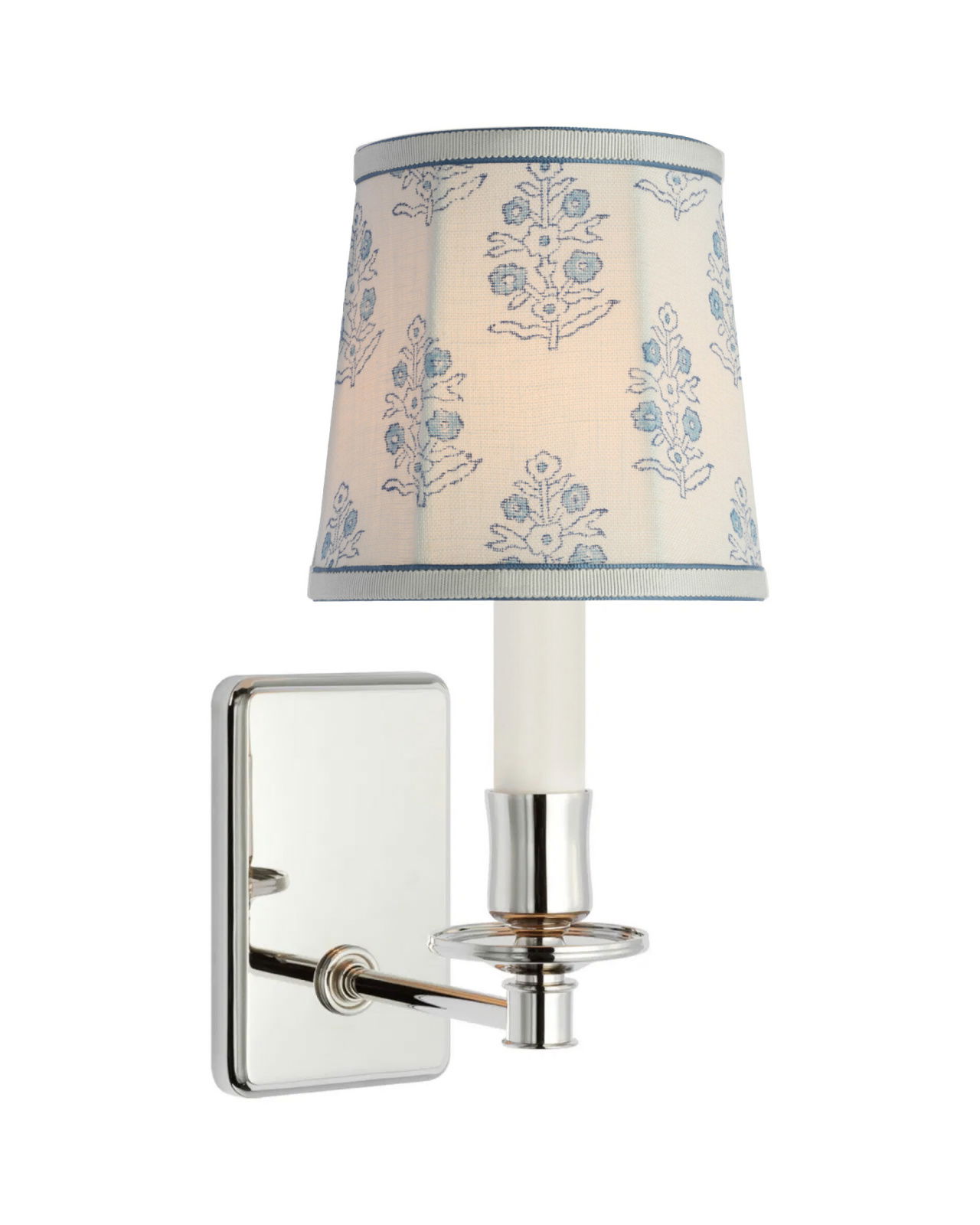 Tara 12" Wandleuchte nickel/blue aditi