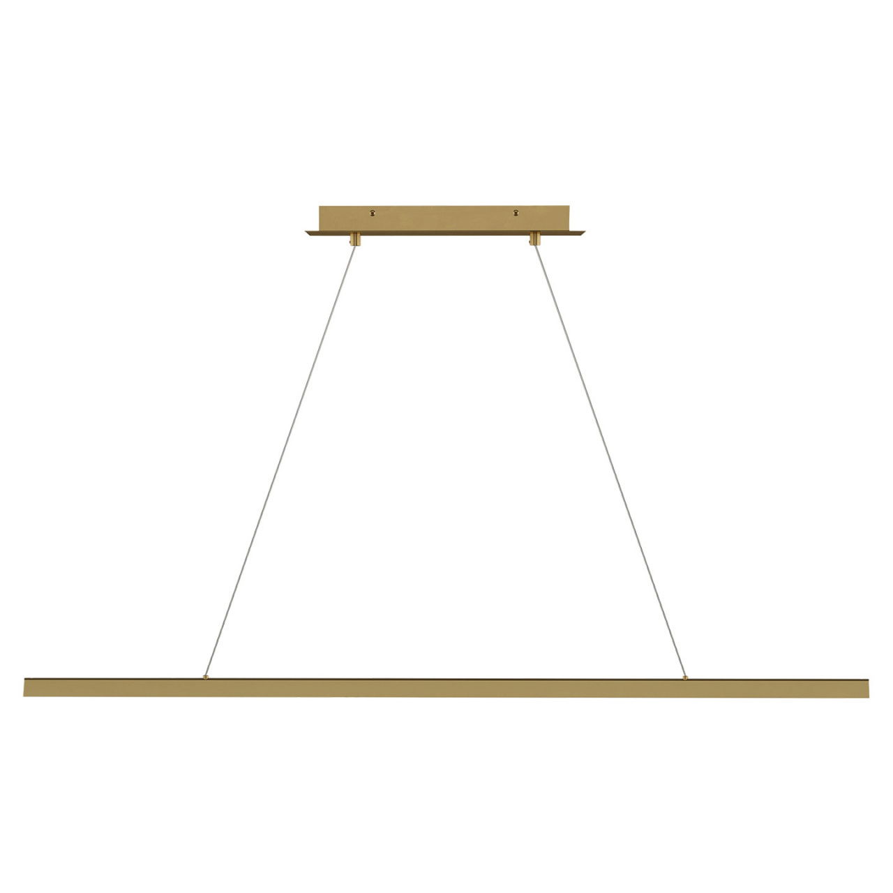 Dessau 48" Linear Suspension Natural Brass