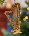 Cadence harp kerstboomversiering goud