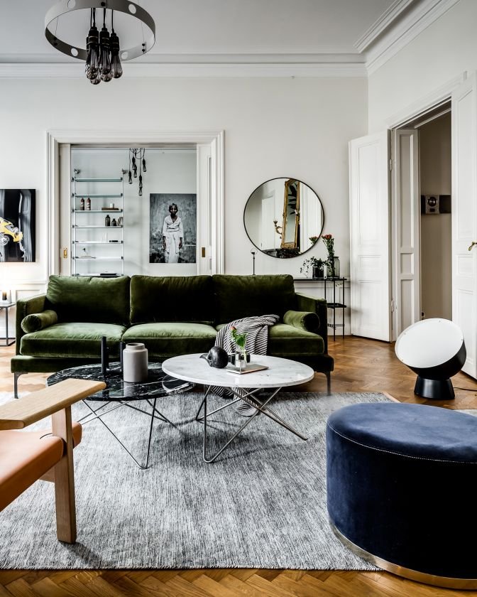 Bonham soffa 3-sits amazon green/svart