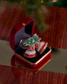 Isabelle Bells Napkin Ring Red