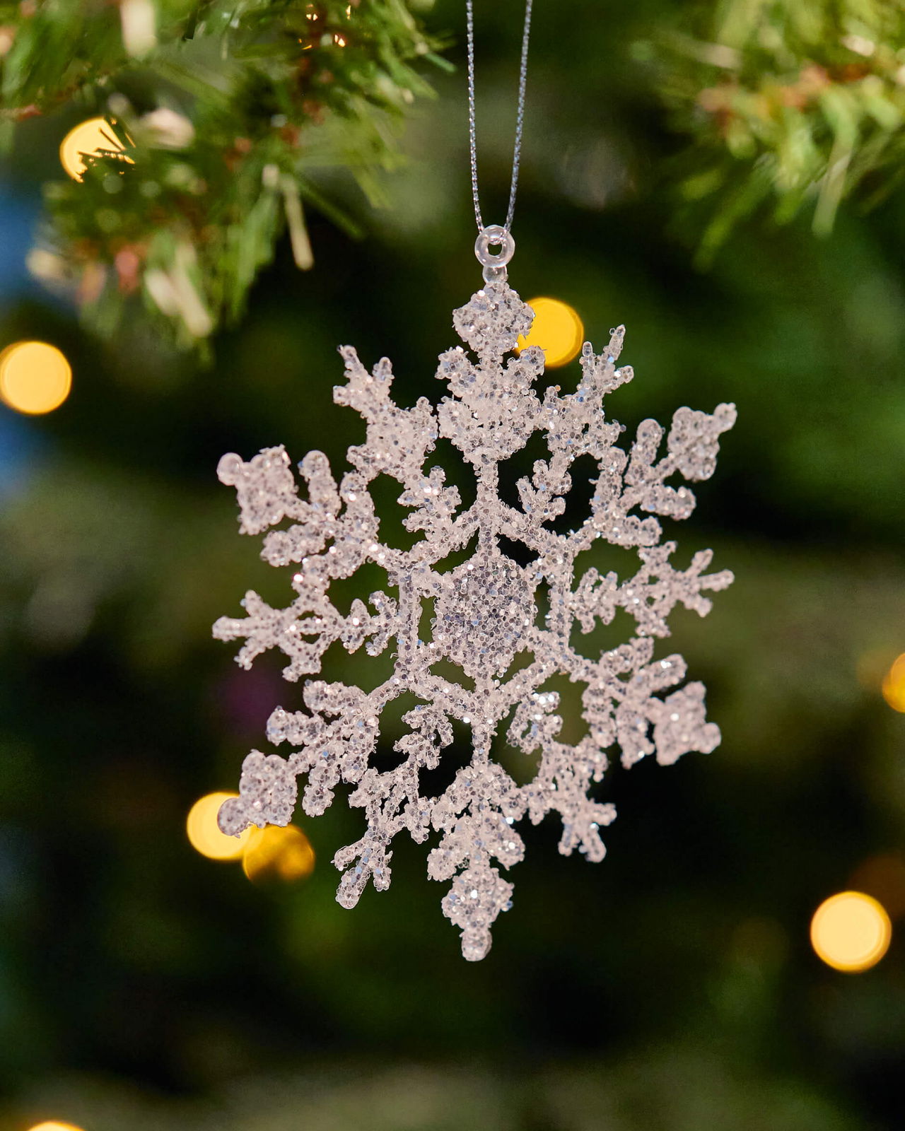 Tindra Snowflakes Christmas Tree Decoration Silver 2 pcs