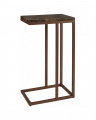 Taro slim side table dark brown
