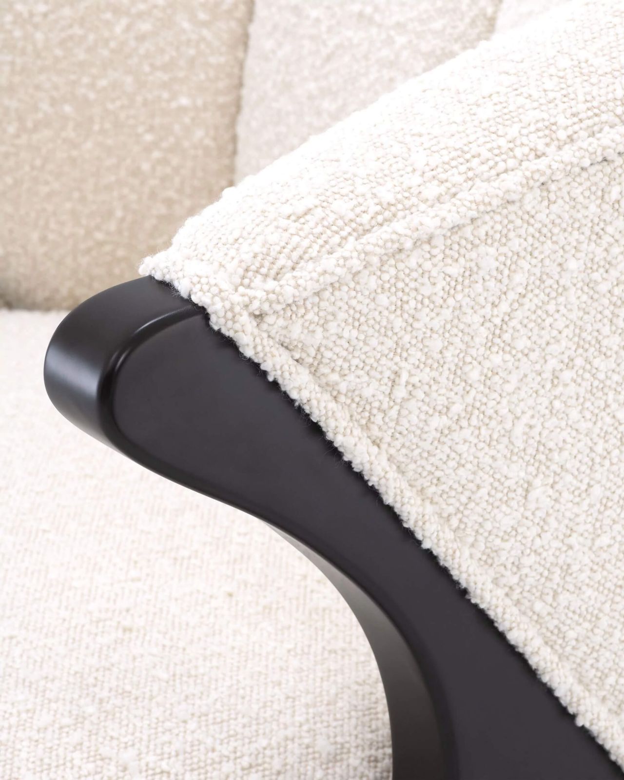 Pavone fåtölj bouclé cream