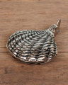 Shell tealight holder silver