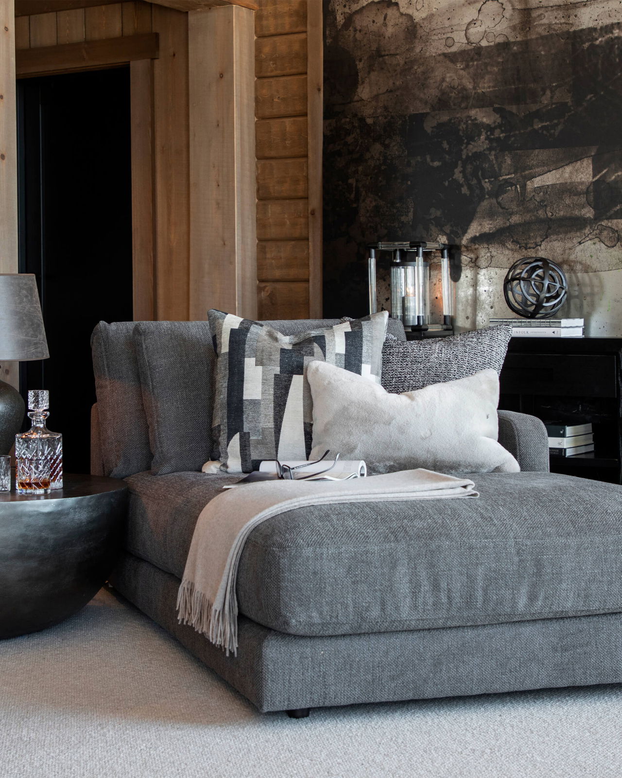 Nero Bianco kuddfodral plain