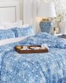 Portofino sengesæt blå 3-dele