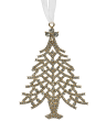 Frost kerstboomdecoratie goud