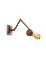 Wall Lamp Luca Antique brass finish/rattan L