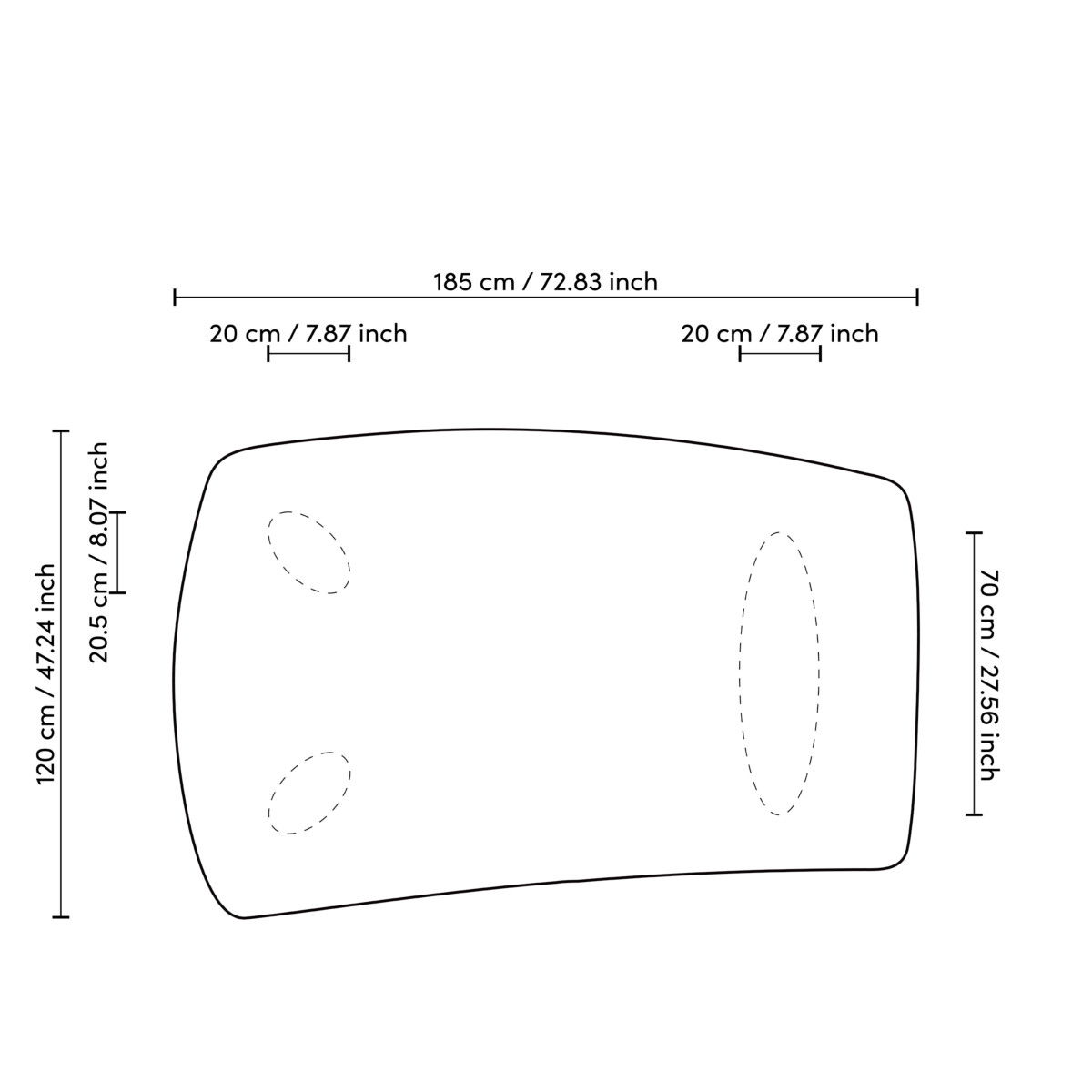 Bergman soffbord charcoal grey oak veneer