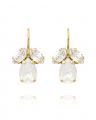 Petite Timo earrings white opal/crystal