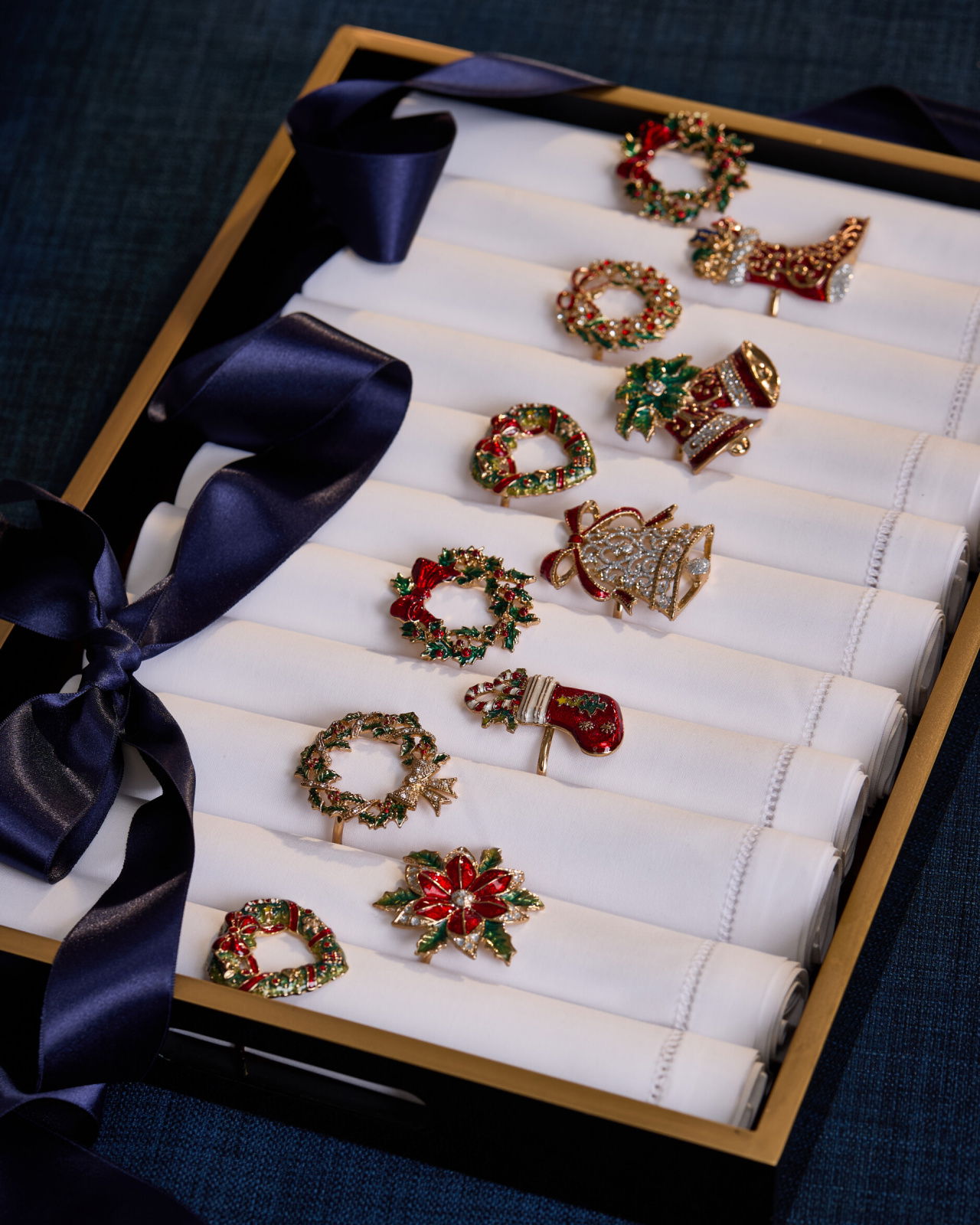 Rosette krans servettring