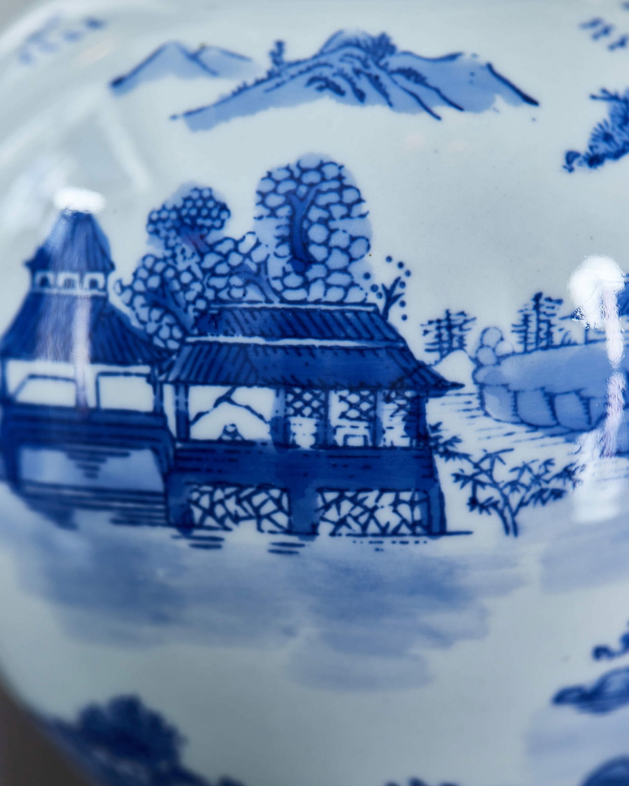 Zina ingefärskrus blå/vit