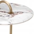 Zappa side table light marble