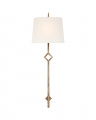 Cranston vägglampa Gilded Iron/linne L