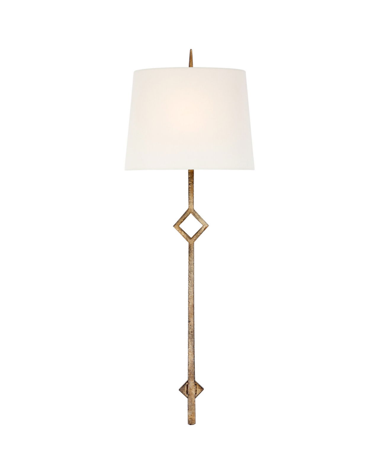 Cranston vägglampa Gilded Iron/linne L