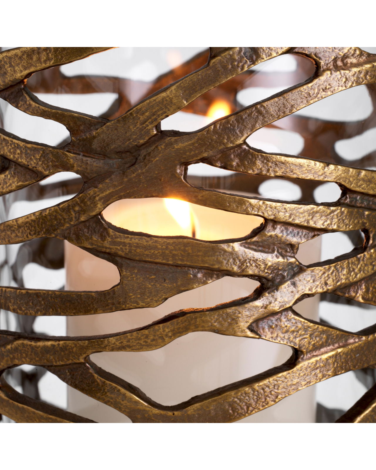 Lanai Hurricane Vintage Brass