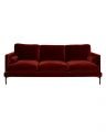 Bonham sofa 3-seater sangria/black