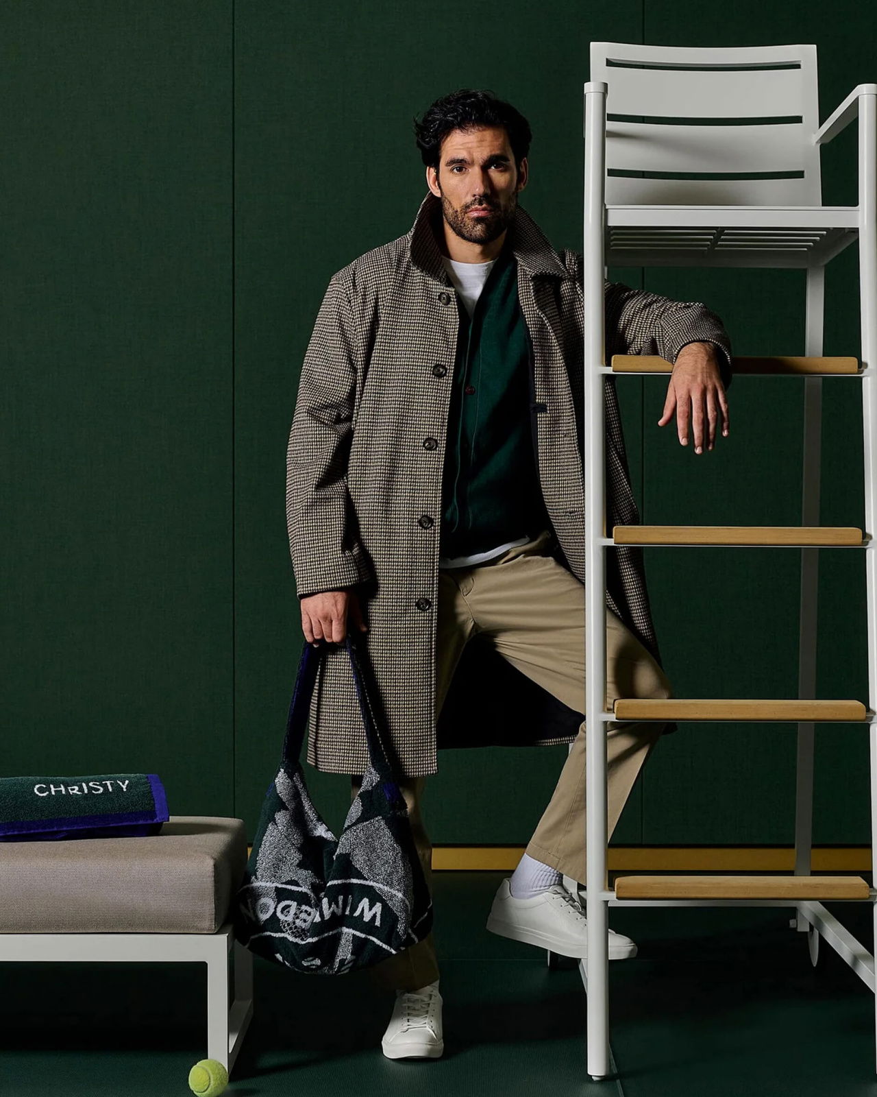 The Wimbledon Heirloom Collection Tote Bag grön/lila