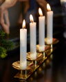 Blanche Advent Candleholder Brass