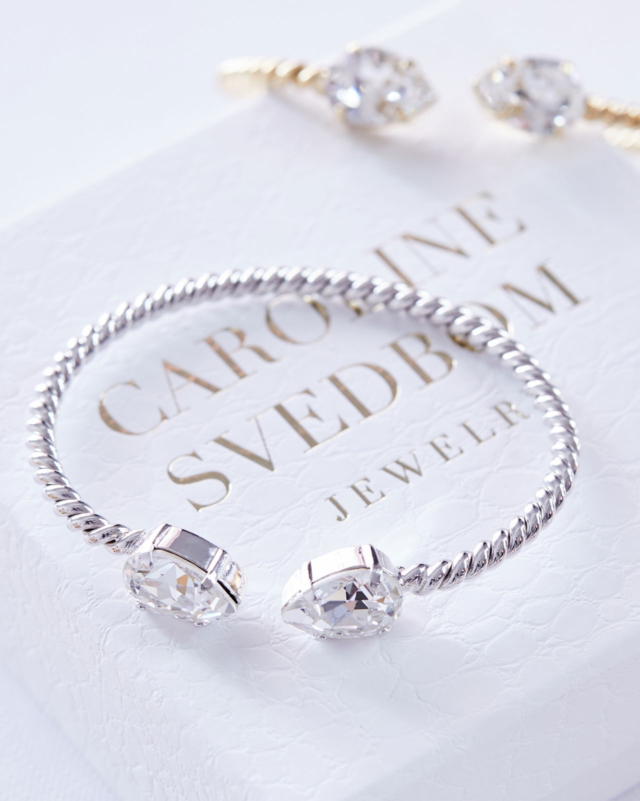 Mini Drop armband crystal rhodium