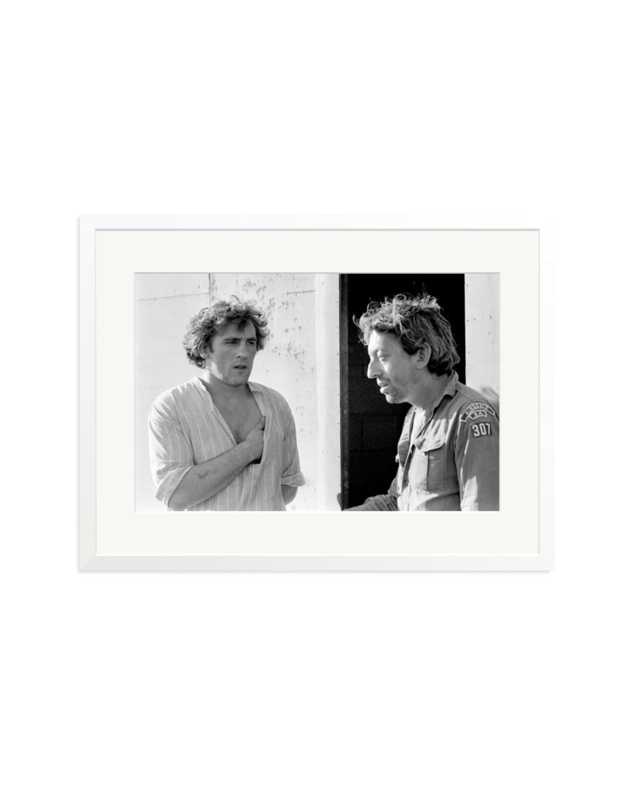 Gerard Depardieu and Serge Gainsbourg White / XL