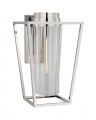 Presidio Bracketed Sconce Polished Nickel/Clear Glass M