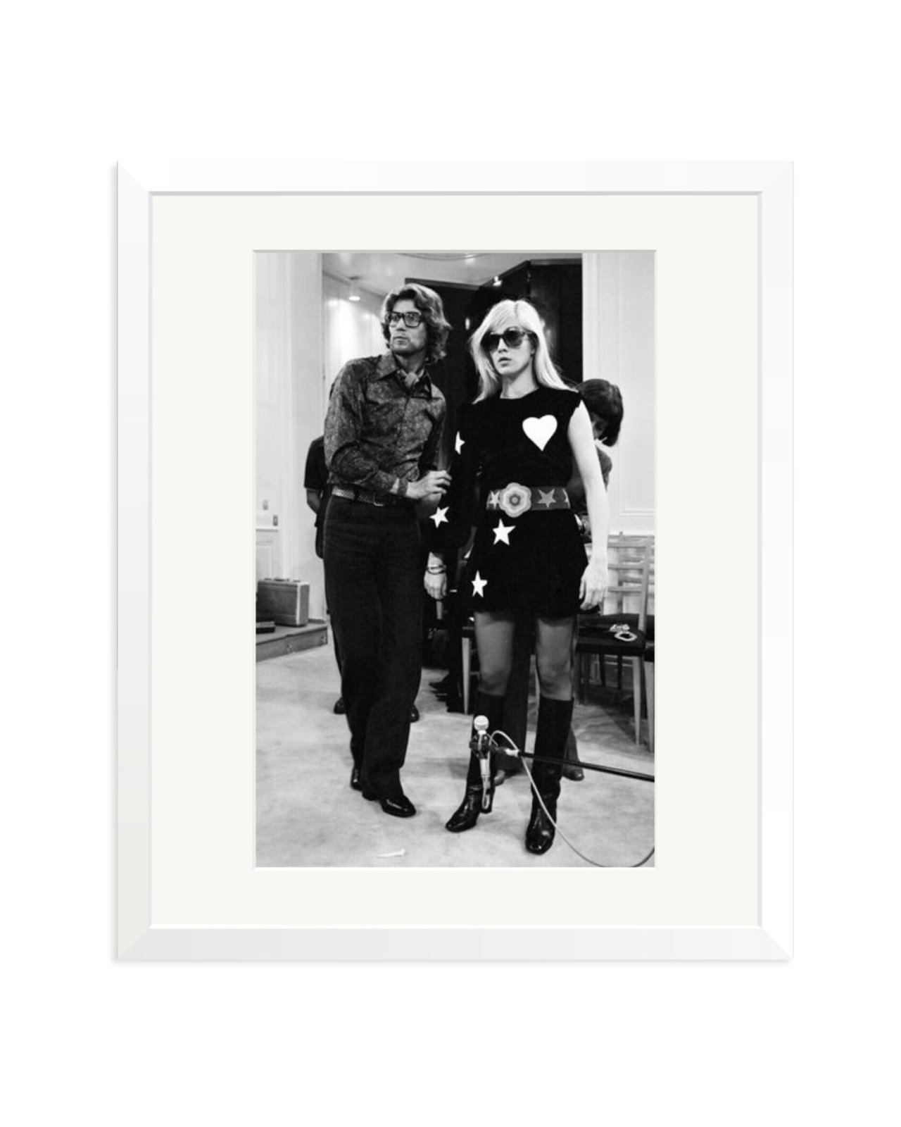 Sylvie Vartan at Yves Saint Laurent White / Large